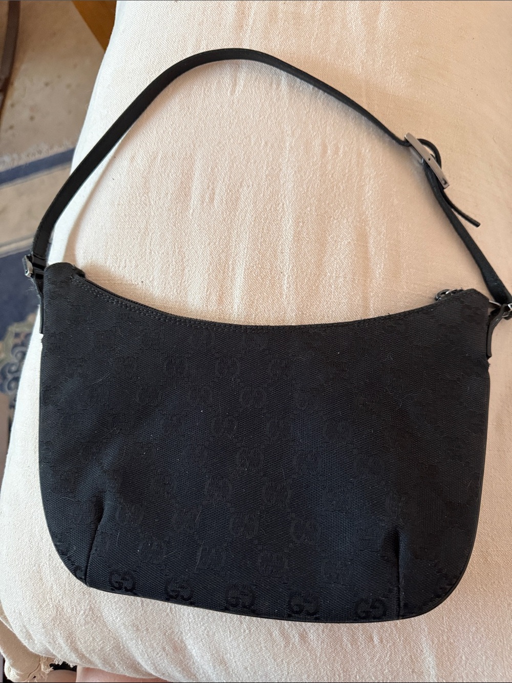 Gucci Black Jacquard Mini Shoulder Bag